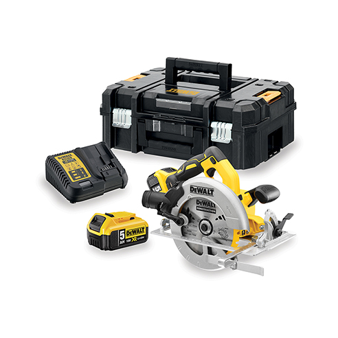 18v XR Brushless 184mm Circular Saw with 2x 5.0Ah