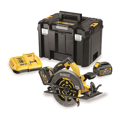 54V XR FLEXVOLT 190mm Circular Saw kitted 2x batteries