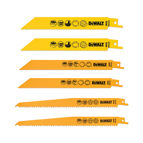 6 piece Reciprocating Saw Blade Set