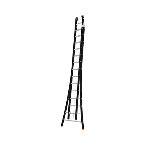 2 PART 14 RUNGS PROFESSIONAL ALUMINIUM MULTI-FUNCTION LADDER