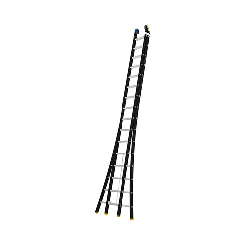 2 PART 16 RUNGS PROFESSIONAL ALUMINIUM MULTI-FUNCTION LADDER