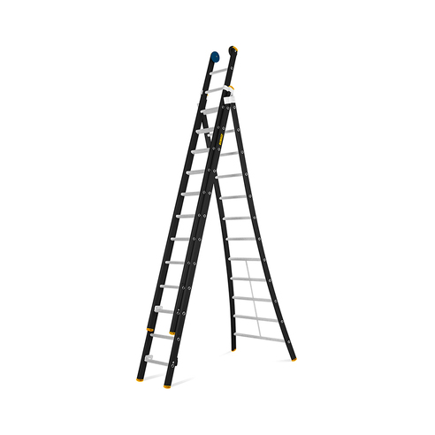 3 PART 12 RUNGS PROFESSIONAL ALUMINIUM MULTI-FUNCTION LADDER